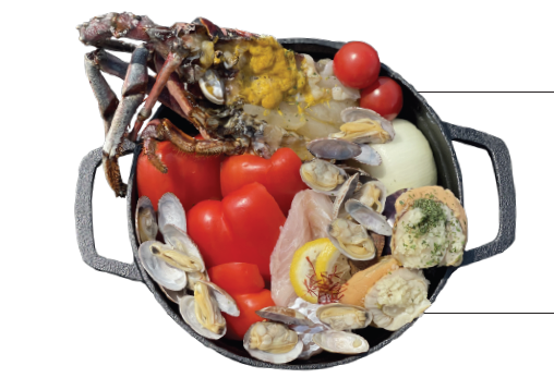 海鮮たっぷり伊勢海老ブイヤベース